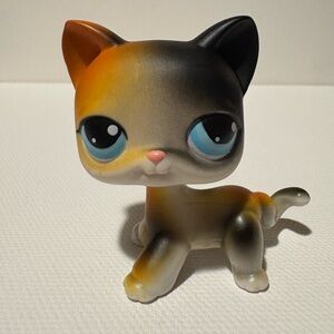 Vintage Littlest Pet Shop: LPS #106 Calico Cat- Authentic Hasbro Action Figure